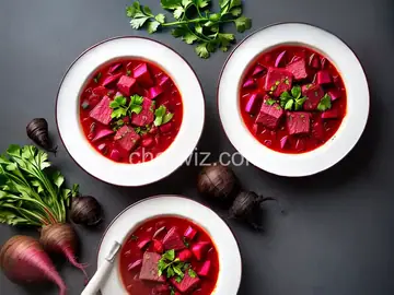 Hot Ukrainian Borscht Recipe (With Beets, Beef, Pork, and More)