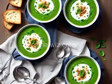 Hot Yogurt and Spinach Soup