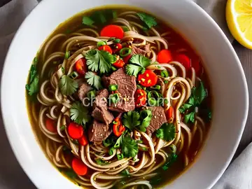 Hot and Numbing Shredded Lamb Noodle Soup Recipe