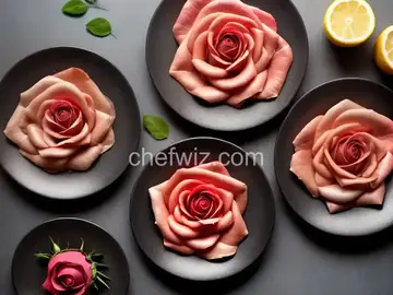 How to Make a Rose with Cured Ham