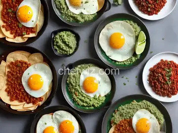 Huevos Rancheros Verdes (Fried Eggs With Green Salsa and Refried Beans) Recipe