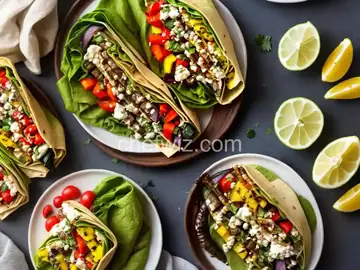 Hummus and Grilled Vegetable Wrap