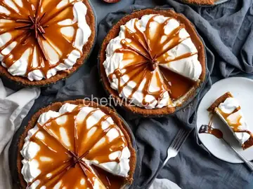 Ice Cream Pie with Easy Caramel Sauce