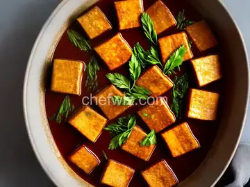 Ichiya-Dofu (Japanese Night-Dried)-Style Tofu Braised in Soy Sauce Recipe