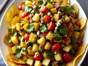 Indian Chaat-Inspired Potato Chip Salad