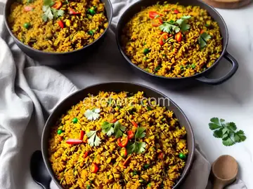 Indian Curried Barley Pilaf