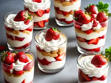 Individual Strawberry Trifles