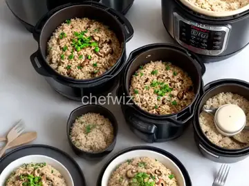 Instant Pot Brown Rice and Mushroom Risotto (Vegan and Gluten-Free)