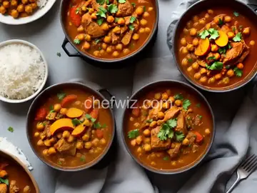 Instant Pot Chicken Tagine with Apricots and Chickpeas
