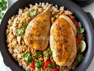Instant Pot Chicken with Rice and Peas