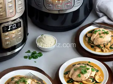 Instant Pot Creamy Chicken Marsala Florentine