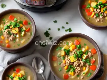 Instant Pot® Ground Turkey and Potato Soup