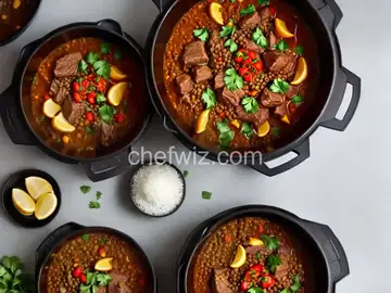 Instant Pot Lamb Tagine with Lentils