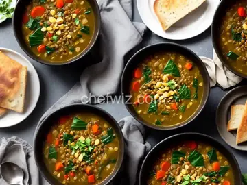 Instant Pot Lebanese Lentil and Chard Soup