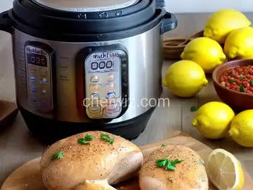Instant Pot Lemon Frozen Chicken with Orzo
