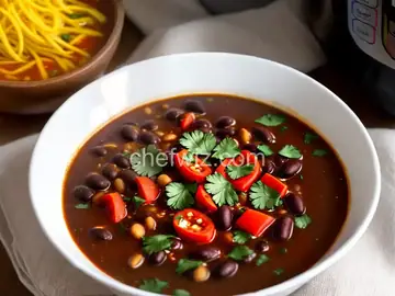 Instant Pot® Spicy Black Bean Soup (Vegan)