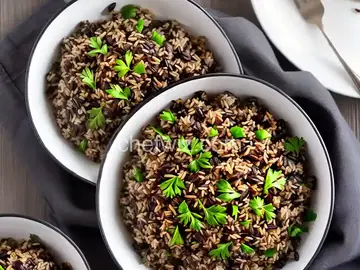 Instant Pot Wild Rice with Mushrooms