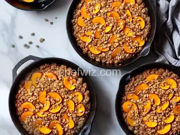 Iron-Skillet Peach Crisp