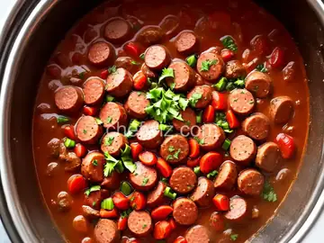 Island Kielbasa in a Slow Cooker