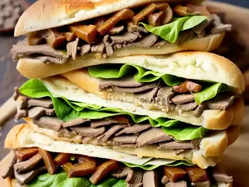 Italian Cheese Steak Sandwiches