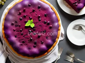 Italian Fresh Purple Grape Cake