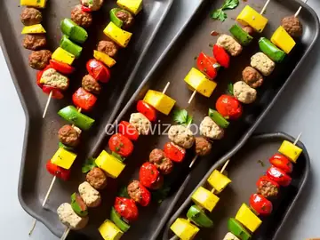 Italian Meatball Skewers