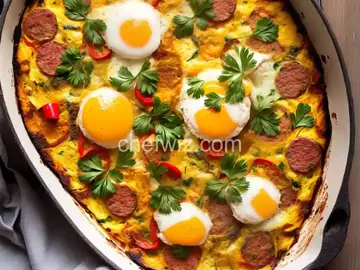 Italian Sausage & Pepper Frittata Affogato