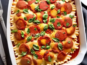 Italian Sausage Ravioli Bake
