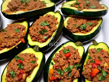 Italian Sausage Stuffed Zucchini