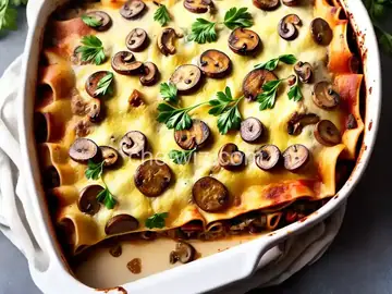Italian Sausage and Mushroom Lasagna with Béchamel Sauce