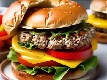 Italian Sausage and Pepper Burgers
