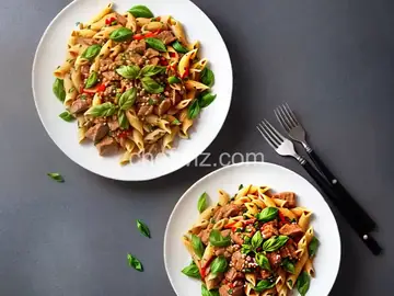 Italian Stir-Fried Pork & Pasta