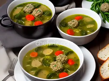 Italian Wedding Soup with Puntarelle