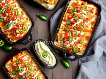 Jalapeno Cream Cheese Chicken Enchiladas