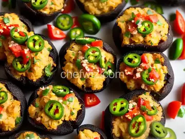 Jalapeno Popper Mushrooms
