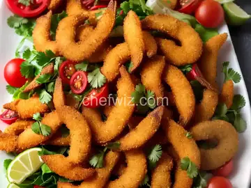 Jalea (Peruvian Fried Seafood Platter With Lime-Marinated Onion & Tomato Salad)