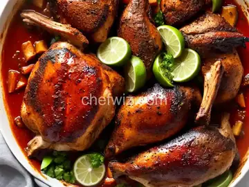 Jamaican Jerked Chicken with Barbecue Sauce