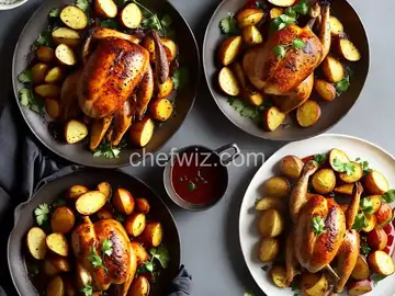 Jamie Oliver's Empire Chicken with Bombay-style Roast Potatoes