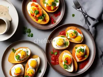 Jammy Eggs With Paprika Aioli