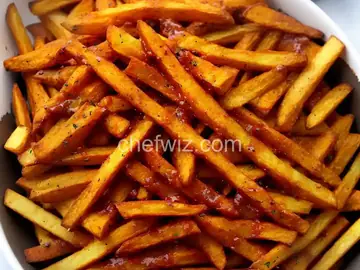 Janette's Oven-Baked French Fries with Homemade Ketchup