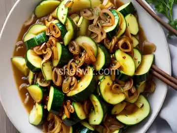 Japanese Zucchini and Onions