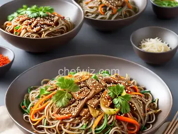 Japchae Korean Glass Noodles