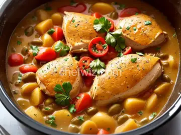 Jenny's Cuban-Style Slow-Cooker Chicken Fricassee