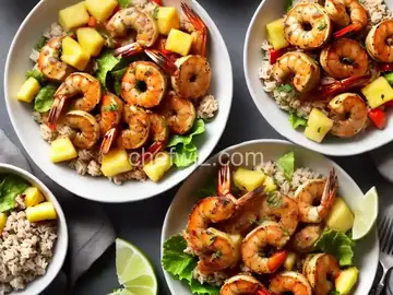 Jerk Shrimp & Pineapple Bowls