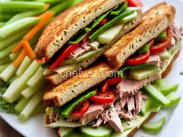 Jewish Deli–Style Tuna Melt With Relish, Dill, Celery, and Swiss Recipe