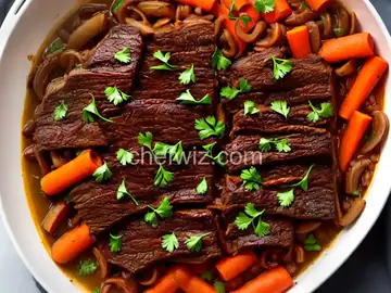 Jewish-Style Braised Brisket With Onions and Carrots Recipe