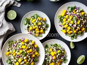 Jicama Mango Salad with Cilantro and Lime