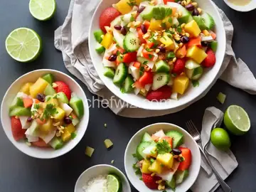 Jicama and Tropical Fruit Salad