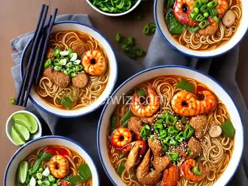 Jjamppong (Korean Spicy Seafood Noodle Soup)