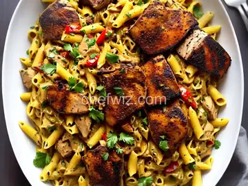 Joel's Jerk Chicken Pineapple Pasta